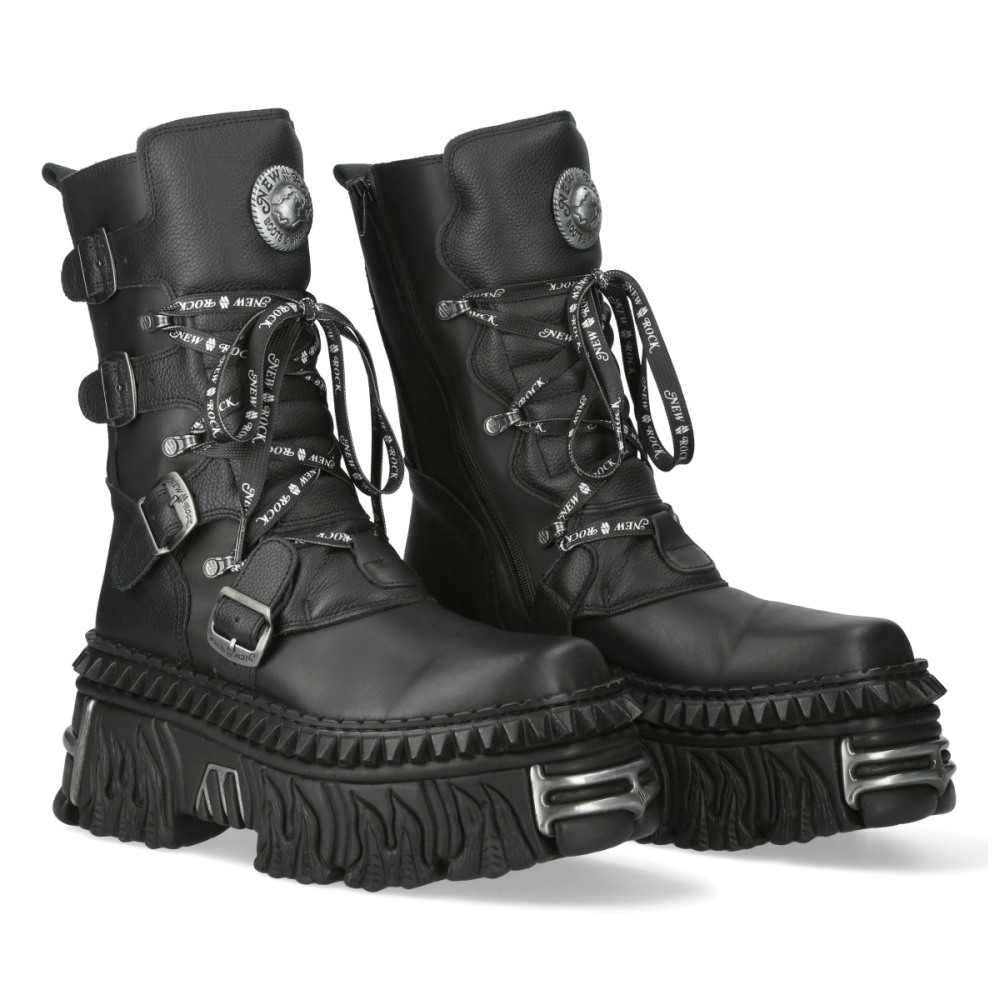 New Rock - M-WALL1473-V12 Stiefel - Schwarz